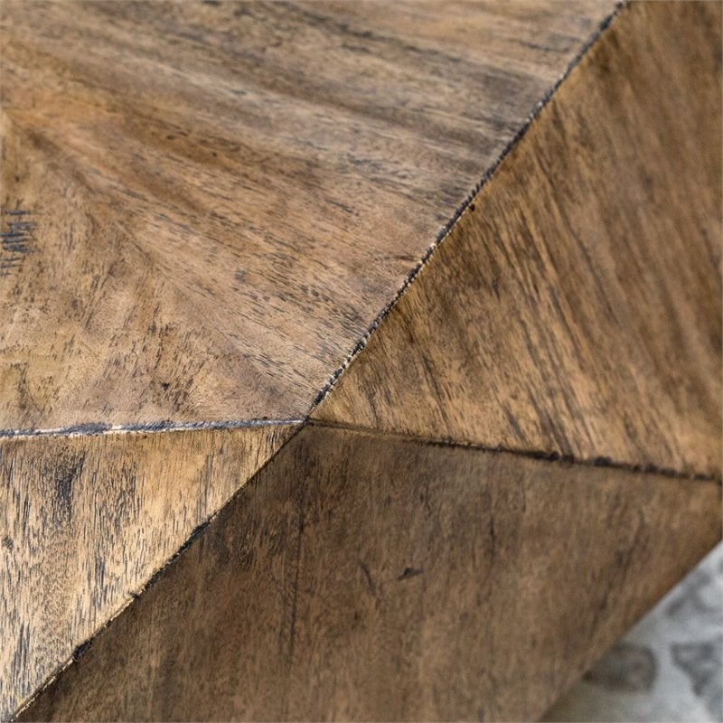 Uttermost Volker Modern Style MDF Wood Coffee Table in Honey Brown/Gray