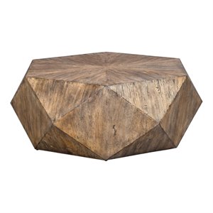 uttermost volker coffee table in burnished honey
