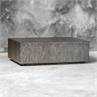 Uttermost Kareem Modern MDF Wood Coffee Table in Metallic Gray