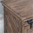 Uttermost Primalia MDF Wood Barn Door Media Console in Antique Honey