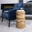 Uttermost Boone Coastal Acacia Wood Drink Table in Natural Finish