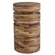 Uttermost Boone Coastal Acacia Wood Drink Table in Natural Finish