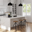 Uttermost Holgate 1-Light Farmhouse Steel Pendant in Matte Black