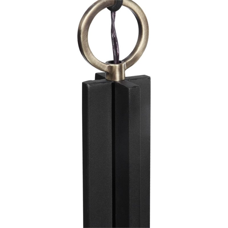 Uttermost Jarsdel 1 Light Industrial Mini Pendant in Sanded Black