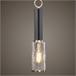 Uttermost Jarsdel 1 Light Industrial Mini Pendant in Sanded Black