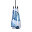 Uttermost Windswept 1-Light Coastal Steel and Glass Mini Pendant in Blue/White