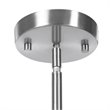 Uttermost Windswept 1-Light Coastal Steel and Glass Mini Pendant in Blue/White
