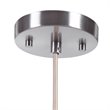 Uttermost Gemblue 1-Light Coastal Steel and Glass Mini Pendant in Blue/Nickel