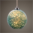 Uttermost Gemblue 1-Light Coastal Steel and Glass Mini Pendant in Blue/Nickel