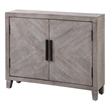 Uttermost Adalind Farmhouse 2-Door Wood Accent Cabinet in White Wash
