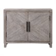 Uttermost Adalind Farmhouse 2-Door Wood Accent Cabinet in White Wash