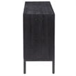 Uttermost Aiken 2-Door Contemporary Iron and Wood Cabinet in Ebony Black