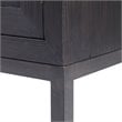 Uttermost Aiken 2-Door Contemporary Iron and Wood Cabinet in Ebony Black