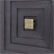 Uttermost Aiken 2-Door Contemporary Iron and Wood Cabinet in Ebony Black