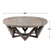 Uttermost Kendry Coastal Elm Wood Coffee Table in Natural Finish