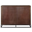 Uttermost Evros 2-Door Reclaimed Wood and Iron Sideboard in Aged Gunmetal Gray