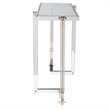 Uttermost Locke Modern Stainless Steel and Glass Console Table - Polished Nickel