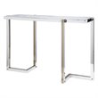 Uttermost Locke Modern Stainless Steel and Glass Console Table - Polished Nickel