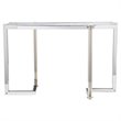 Uttermost Locke Modern Stainless Steel and Glass Console Table - Polished Nickel
