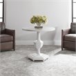 Uttermost Kabarda MDF Wood and Resin Foyer Table in Glossy White