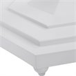 Uttermost Kabarda MDF Wood and Resin Foyer Table in Glossy White