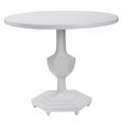 Uttermost Kabarda MDF Wood and Resin Foyer Table in Glossy White
