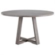 Uttermost Gidran Transitional Wood and Iron Dining Table in Soft Gray