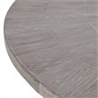 Uttermost Gidran Transitional Wood and Iron Dining Table in Soft Gray