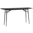 Uttermost Kaduna Slate Iron and Wood Console Table in Aged Black