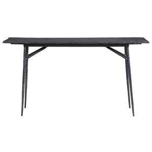 uttermost kaduna slate console table in aged black