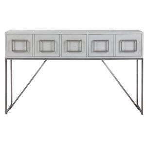 uttermost abaya console table in soft white