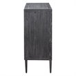 Uttermost Laurentia 2-Door Elm Wood and Iron Sideboard in Light Gray