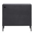 Uttermost Laurentia 2-Door Elm Wood and Iron Sideboard in Light Gray