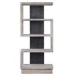 Uttermost Nicasia Modern Elm Wood Etagere in Light Gray