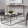 Uttermost Coreene Aluminum and Iron Coffee Table in Black Finish