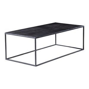 Uttermost Coreene Aluminum and Iron Coffee Table in Black Finish
