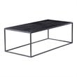Uttermost Coreene Aluminum and Iron Coffee Table in Black Finish