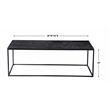 Uttermost Coreene Aluminum and Iron Coffee Table in Black Finish