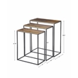 Uttermost Coreene Aluminum and Iron Nesting Tables in Antique Gold (Set of 3)
