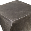 Uttermost Euphrates Contemporary Aluminum Accent Table in Tarnished Silver