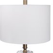 Uttermost Maud Traditional Steel Metal Floor Lamp in Aged Black/Antique Brass