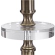 Uttermost Maud Traditional Steel Metal Floor Lamp in Aged Black/Antique Brass