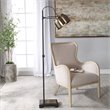 Uttermost Bessemer Contemporary Steel Floor Lamp in Antique Brass