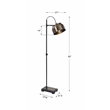Uttermost Bessemer Contemporary Steel Floor Lamp in Antique Brass