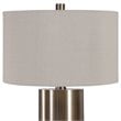Uttermost Taria Contemporary Steel Table Lamp in Brushed Brass