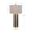 Uttermost Taria Contemporary Steel Table Lamp in Brushed Brass