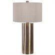 Uttermost Taria Contemporary Steel Table Lamp in Brushed Brass