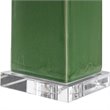 Uttermost Aneeza Ceramic and Crystal Table Lamp in Tropical Green/White