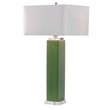 Uttermost Aneeza Ceramic and Crystal Table Lamp in Tropical Green/White