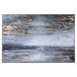 Uttermost Dawn To Dusk Firwood Abstract Hand Painted Art in Gray/White